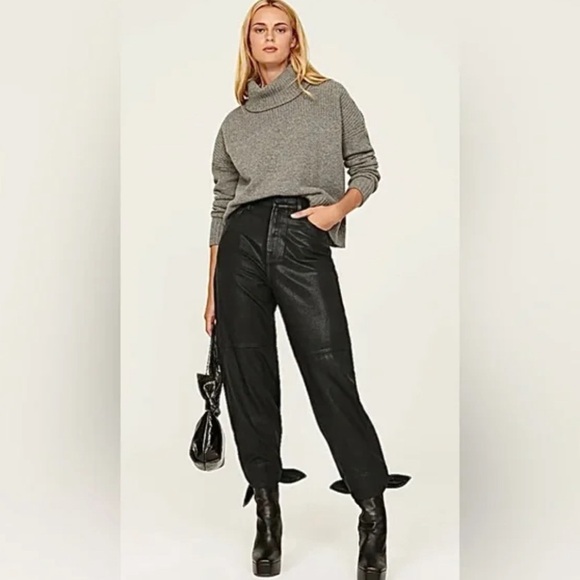 NWT 7 for all mankind black coated jeans - Picture 5 of 5